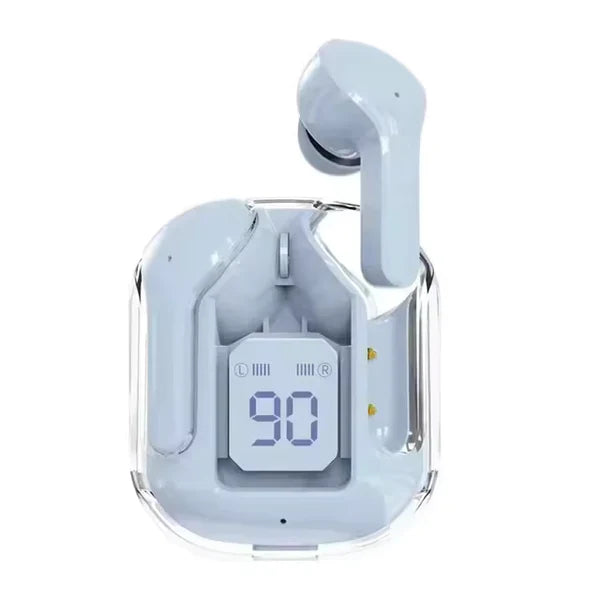🔥 Limited Edition AIR 31 Transparent Wireless Earbuds – Crystal Clear Sound in Bold Blue!