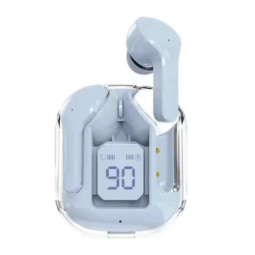 🔥 Limited Edition AIR 31 Transparent Wireless Earbuds – Crystal Clear Sound in Bold Blue!